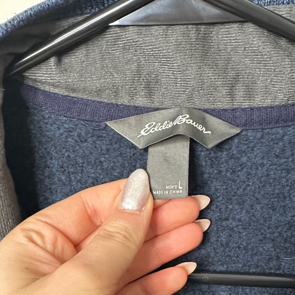 Eddie Baur Navy Blue Fleece Pullover - Picture 2 of 6
